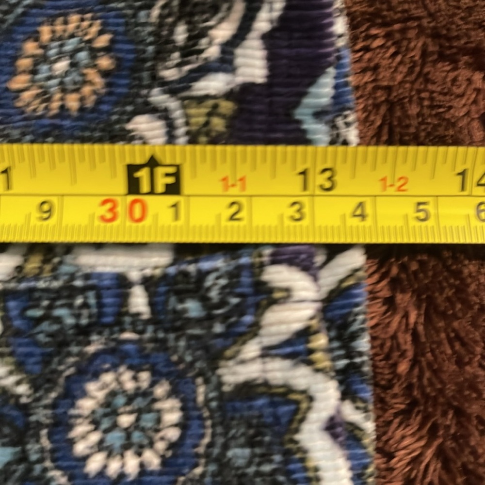 Cherokee Skirt Girls Size Medium Blue Multicolored Corduroy Paisley Print Mini - Picture 6 of 6